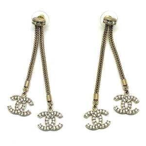 Chanel Cc Logo Earrings Metal #234264C10B